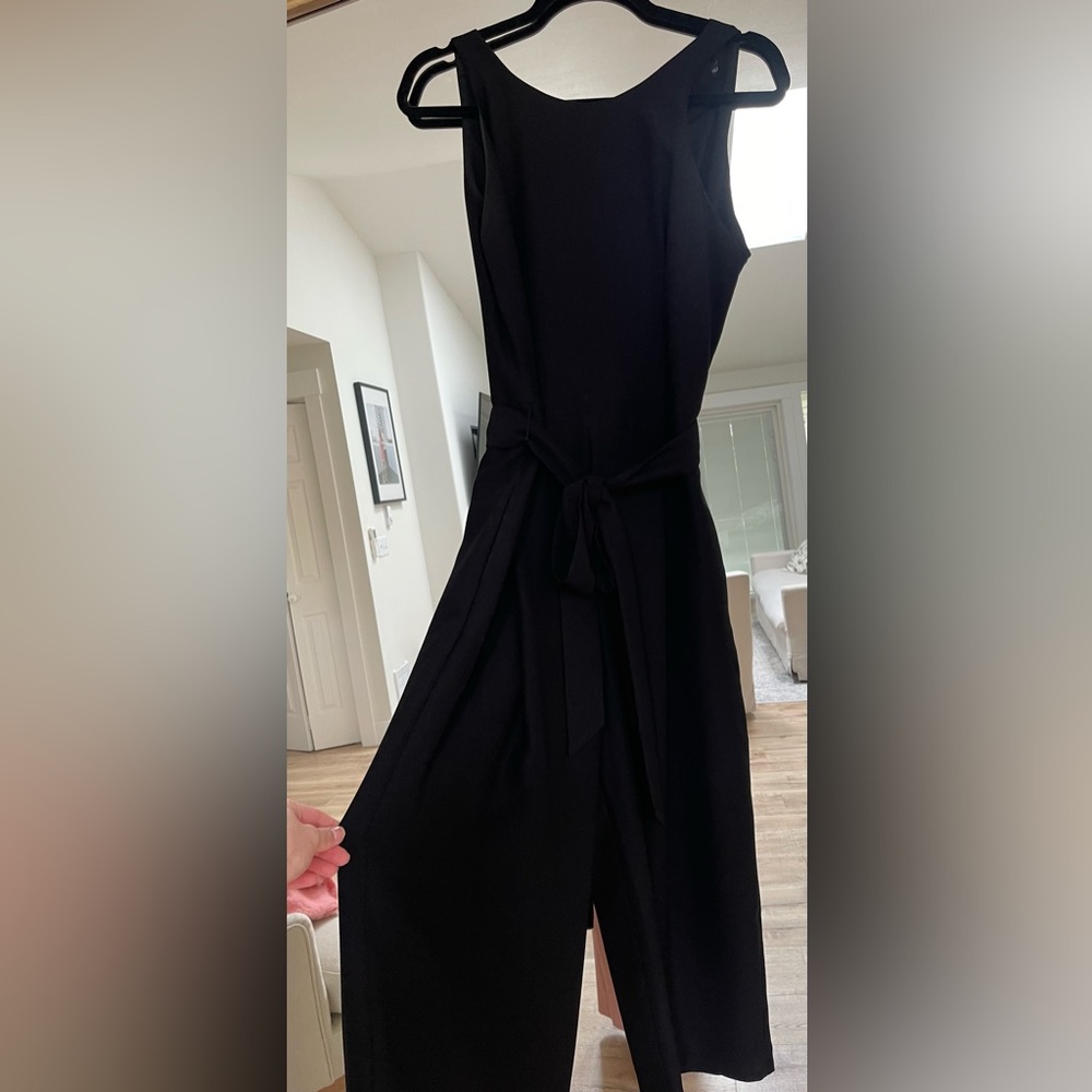 Banana republic black wide leg jumpsuit